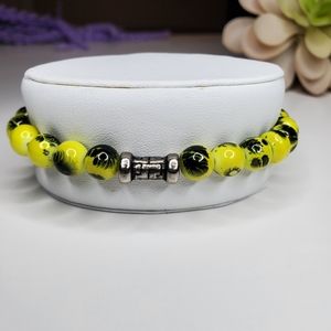 Bracalet Beaded Neon and Black